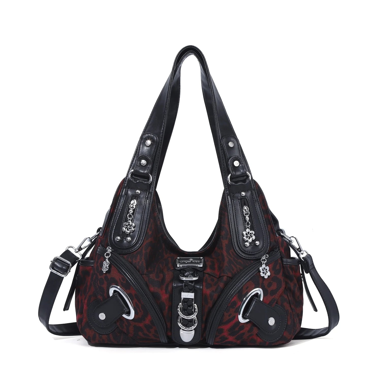 Women Handbags Fashion Leopard Shoulder Bag Large Tote Top-handle Shopping Pack Multifunctional Satchel Lady Hobos  Big Purse