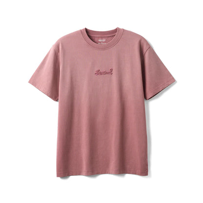 2026 Summer New 260gsm 100% Cotton Fabric Snow Washed Vintage T-shirts Men Letter Embroidery Plus Size Tops