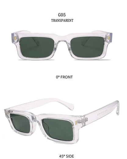 New Square Sunglasses For Men 2024 Small Frame Vintage Sunglasses Women Trendy Retro Fashion Glasses Gafas De Sol Hombre Lunette