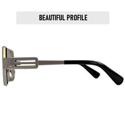 Square Steampunk Sunglasses Women 2026 One Pieces UV400 Protection Sunglass Men Brand Design Fashion Glasses Gafas De Sol Hombre