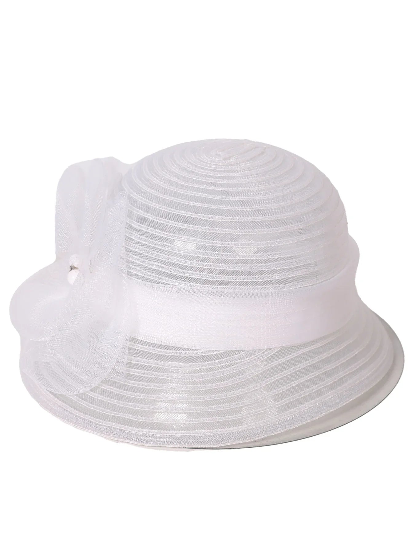 Floral Derby Fascinator Hat & Fedora for Women - Wedding Bridal Church Tea Party Formal Dress Accessories, Floppy Sun Caps