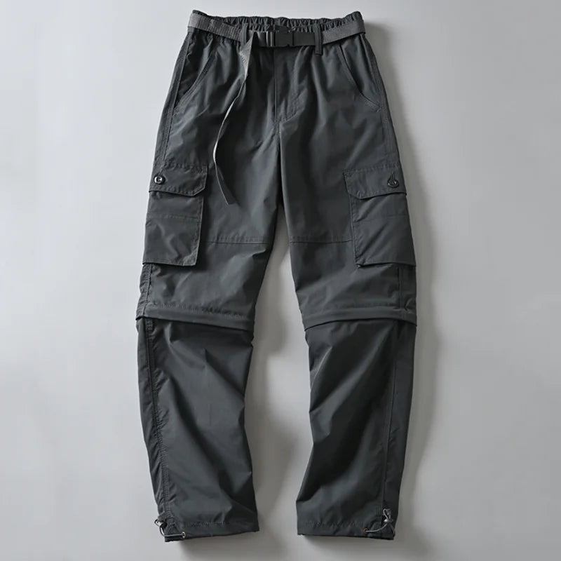 New Hiking Pants Outdoor Casual Cargo Pants Men Spring Summer Trousers/Shorts Outdoor Sport Trekking Camping Fishing Pants M-4XL