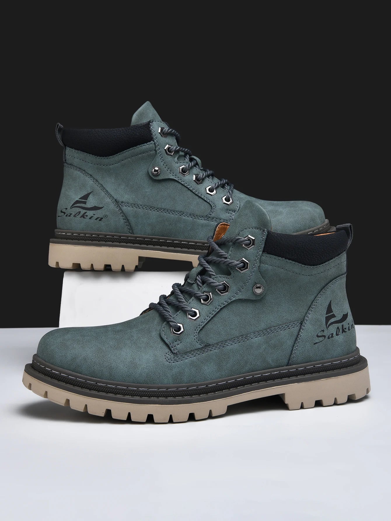 Handmade Men Boots Autumn Outdoor Hiking Boots Ankle Winter Leather Shoes Sneakers Hombres Botas High Top Footwear Anti Slip