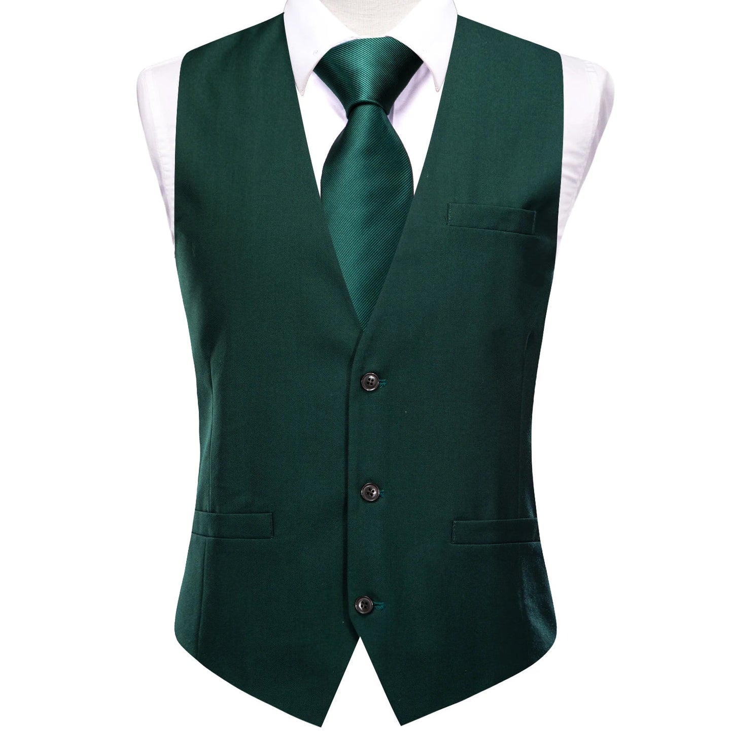 New Light Yellow Men Vest Wedding Solid Waistcoat Neck Tie Hanky Cufflinks Set for Male Suit Business Party Designer Gifts