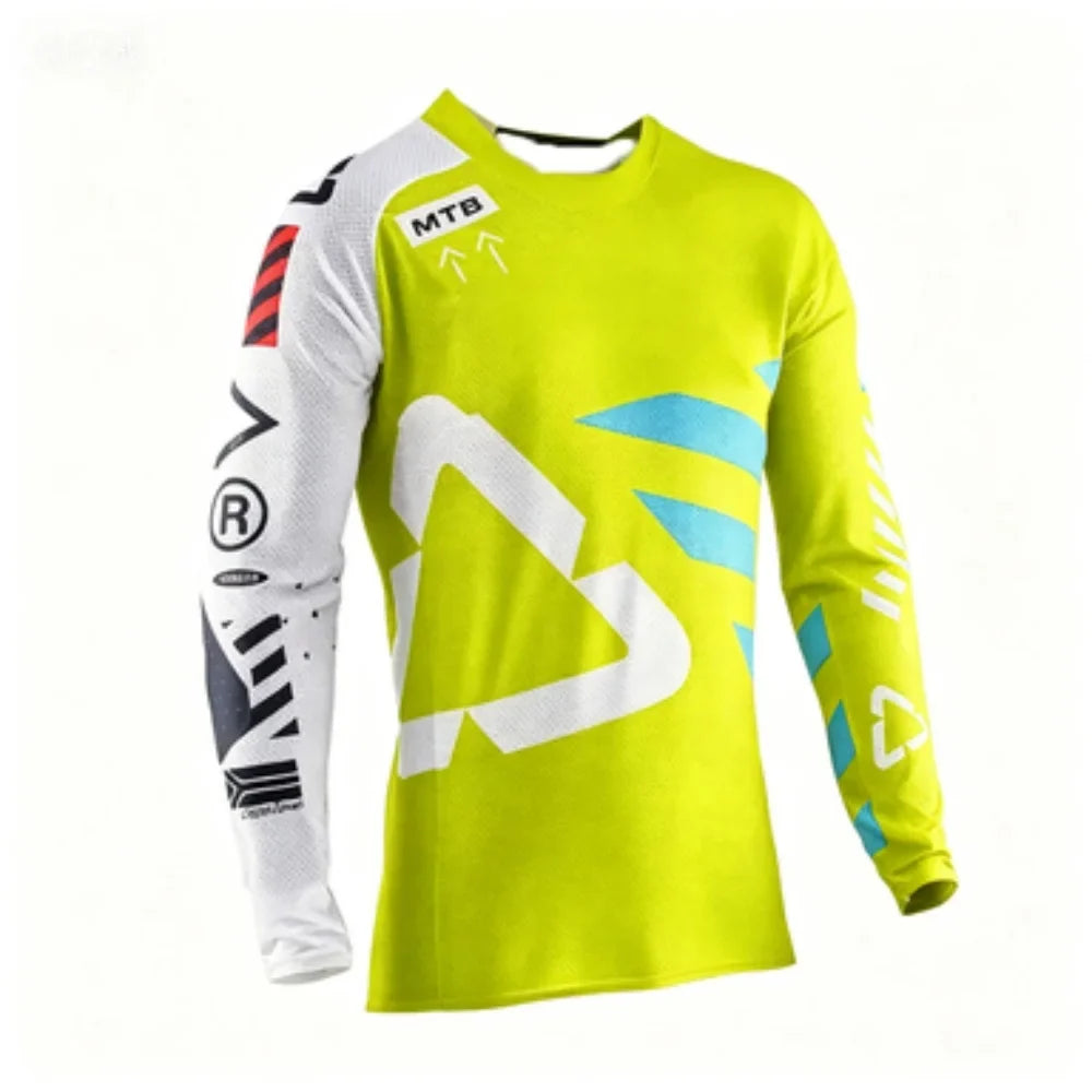 Professional MTB Long-Sleeve Cycling Jersey Breathable Outdoor Sports Top Comfortable Durable Riding Gear