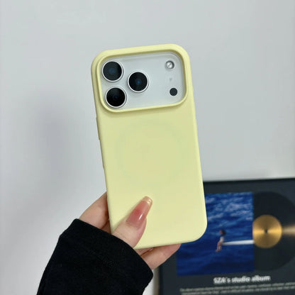 Liquid Silicone For Magsafe Phone Case For iPhone 17 16 15 14 13  Pro Max Plus Magnetic Wireless Charge Cover