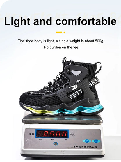 European Plus Size 50 Newest Design Men Wrok Safety Boots Anti-smash Steel Toe Cap Indestructible Construction Industry Shoes