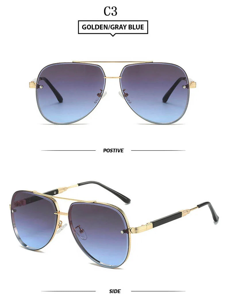 New In Sunglasses For Men Luxury Vintage Sunglasses Women Trendy Luxe Retro Oval Fashion Glasse Gafas De Sol Hombre Zonnebril