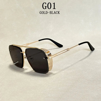 New Punk Square Sunglasses For Men Vintage Fashion Glasses Retro Steampunk Sunglasses Women Trendy Gafas De Sol Hombre Zonnebril
