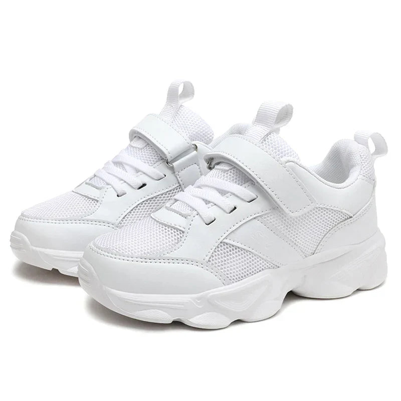 Children's Fashion Sports Shoes Breathable Student Black School Walking Shoes Anti-skid Boys& Girls Casual Running Sneaker