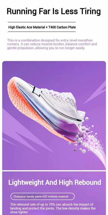 Shyft 1.0 Professional Running Shoes For Men 2025 Summer Marathon Shock Absorbing Carbon Plate Racing Shoes 875319110083