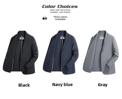 Sun Protection Lightweight Blazer - Fashionable for Outdoor Travel, Weddings, Leisure, Korean Style - Men's Breathable Blazer
