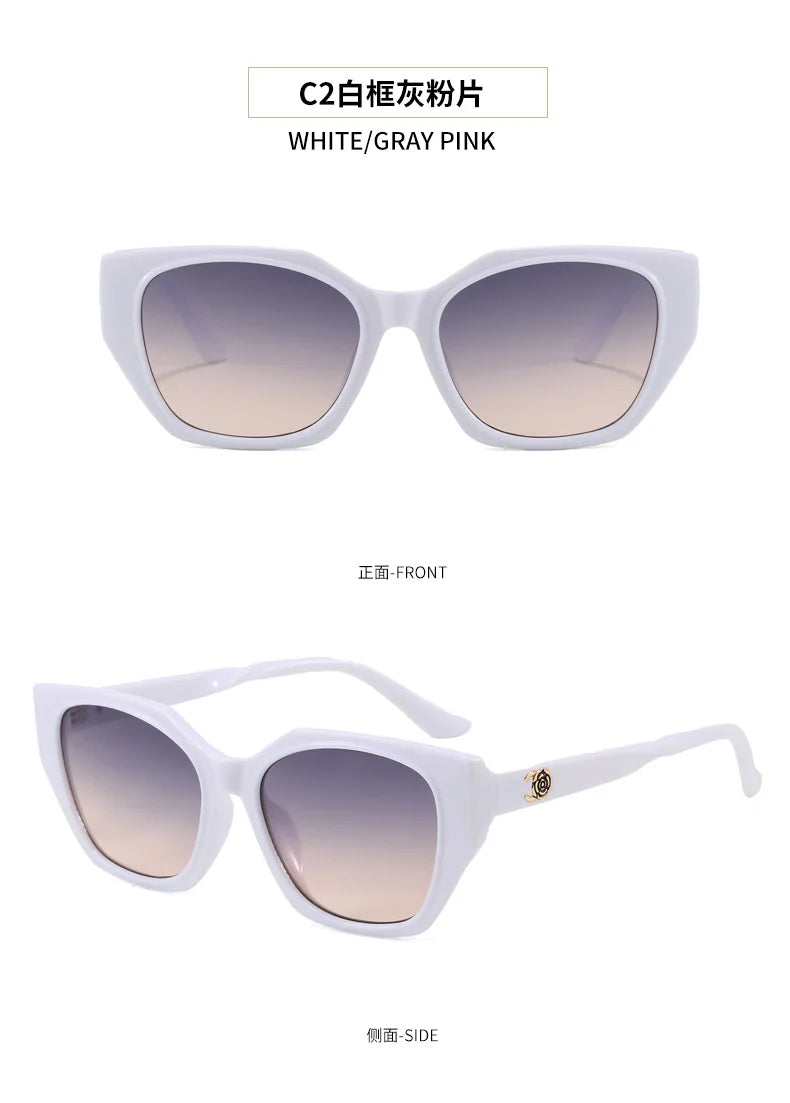 Women's Cat Eye Sunglasses for Women UV400 Gradient Lenses Casual Streetwear Shades Ladies Sun Glasses Lentes De Sol Mujer