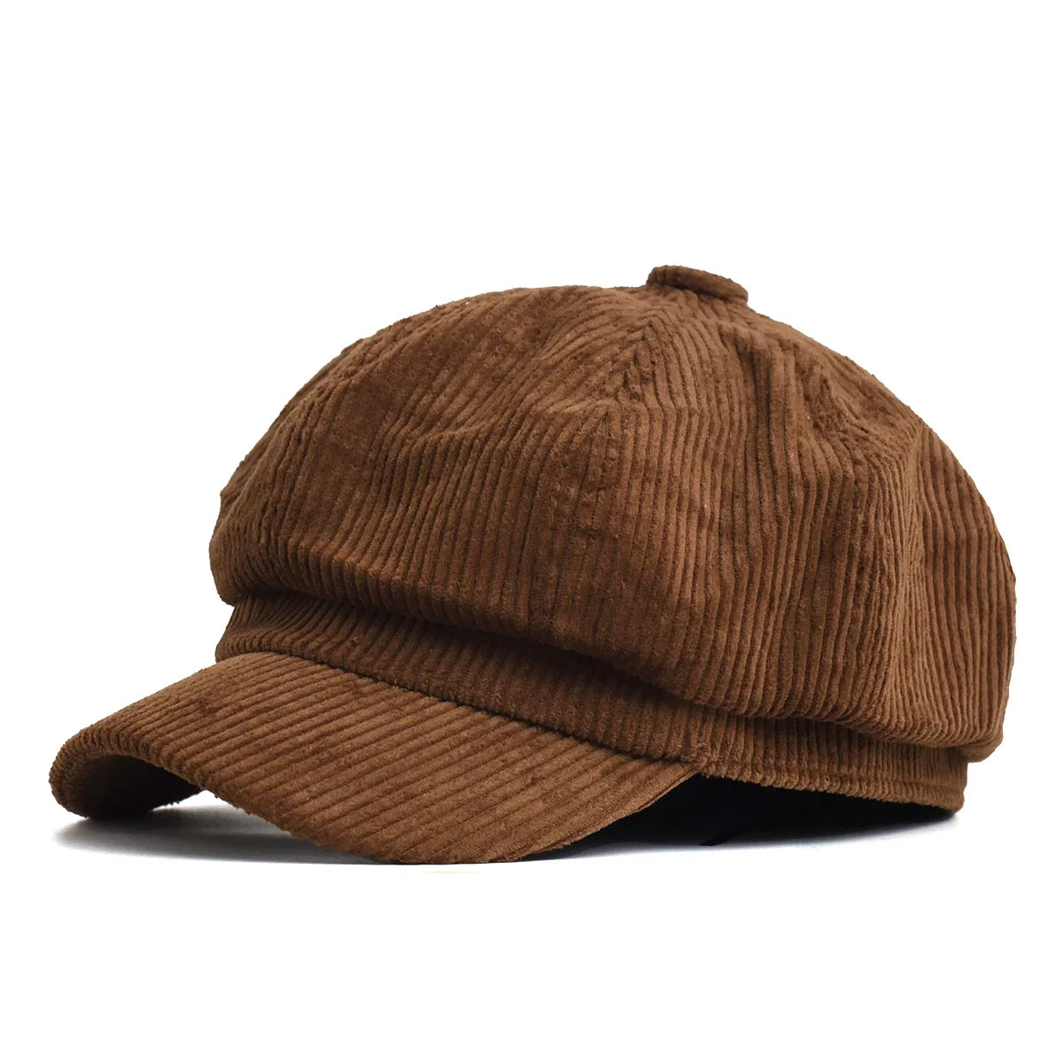 Vintage English Newsboy Cap - Women's Octagonal Beret | Baker Boy Hat for Autumn & Winter
