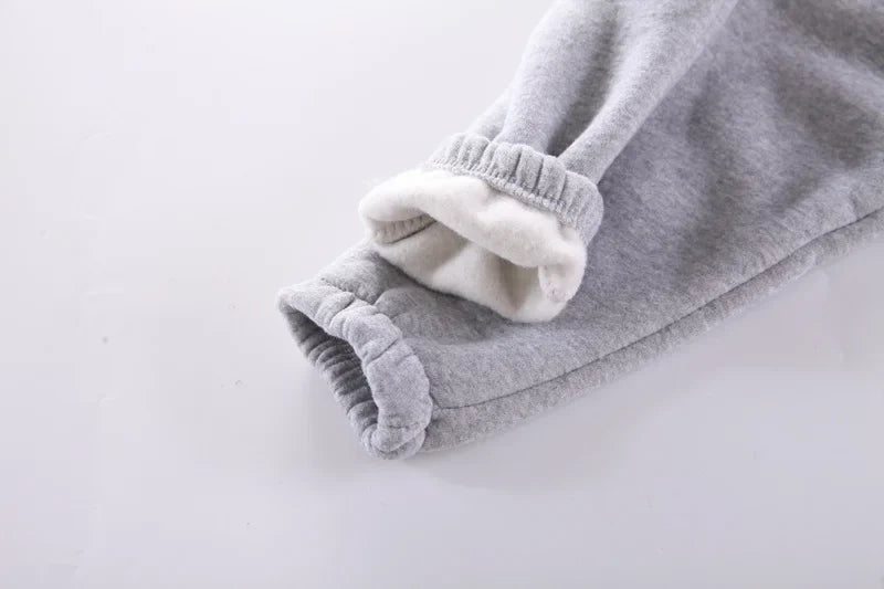 New Autumn Winter Fashion Baby Girls Clothes Children Boys Thicken Hoodies Pants 2Pcs/Set Toddler Sports Costume Kids Tracksuits