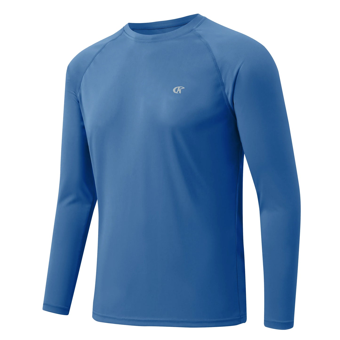 Men UPF 50+ Long Sleeve T-Shirt, Rash Guard Breathable Tops, Pullover Shirt for Sport Fishing Hiking Running Beach Surfing