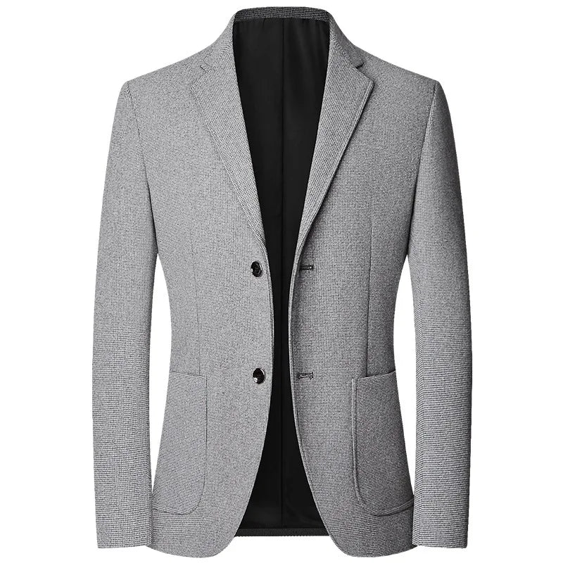2025 Spring and Autumn New Six Color Checkered Non-iron  Suit Jackets for Men, Royal Blue Casual Blazer Masculino /blazer Hombre