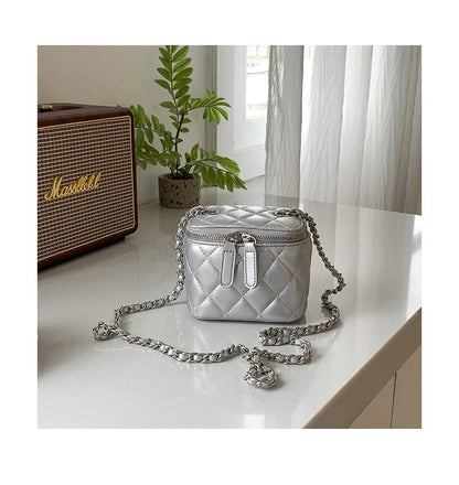 Mini Lingge Shoulder Bag Luxury Designer Bags for Women 2023 Fashion Chains Crossbody Bag Box Handbags Lipstick Coins Purses New