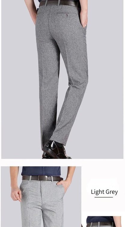 High Quality Men's Suit Pants Classic Summer Spring Pants High Waist Autumn Trousers Business Casual Pant Dropshipping Gozbkf