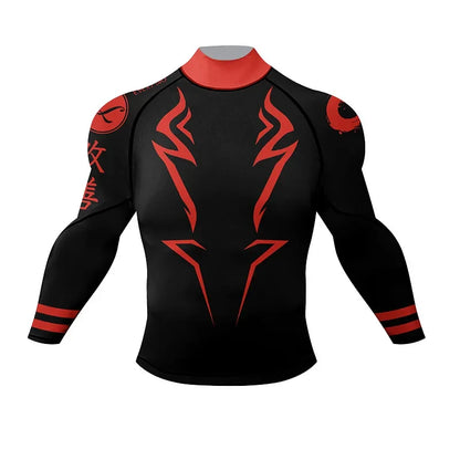 Cody Lundin Wrestling Compression T Shirt Men Full Subliamtion Brazilian Jiu-Jitsu MMA Shor Sleeve Rashguard With Anti Rubber