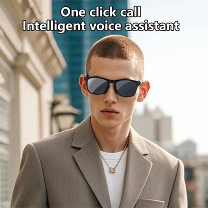 2027 Bluetooth AI Smart Glasses 1600w Pixel Camera Photo Recording Control Touch Translator Voice Assistant Sunglasses