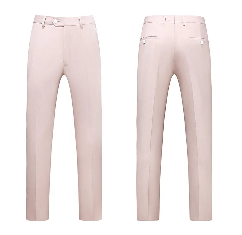 Bright Red Men's Suit Pants, Asian Size Business/office Formal Trousers, Available in Blue, Black, Purple, Gray, Khaki, Green.