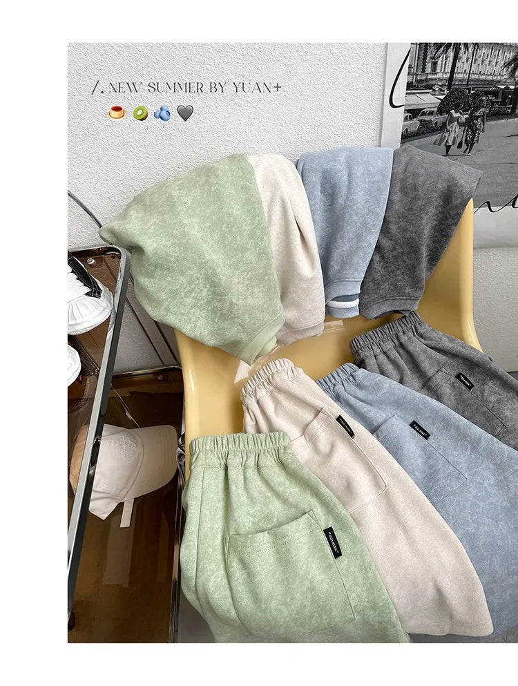 Boys Clothing Set 2024 Korean Loose Shirts+shorts 2pcs/set Sport Suits for Kids Teenager Tracksuits Casual Baby Outfits Clothes