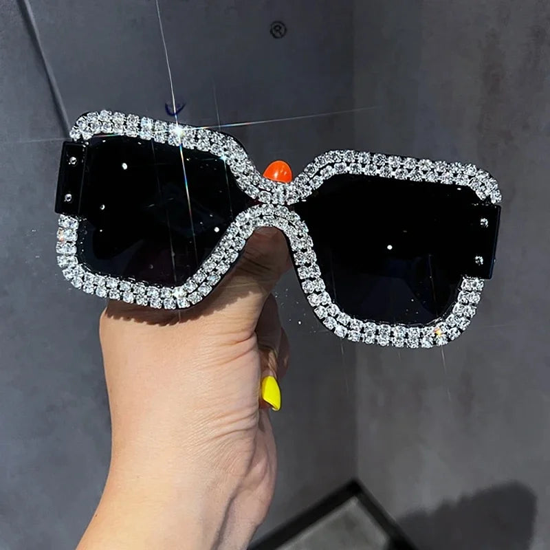 Oversized Sunglasses For Women Brand Designer Big Frame Punk Sun Glasses Female Eyewear Gafas De Sol Hombre