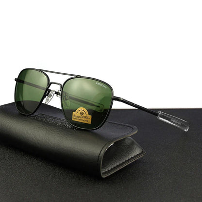 RE Pilot Sunglasses Men Top Quality Brand Designer AGX Tempered Glass Lens AO Sun Glasses Male