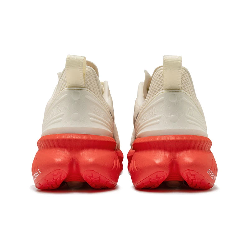 23613 Men Women Summer Lightweight Breathable Running Shoes Shock Absorb Thick Sole High Rebound Wearproof Sports Sneaker