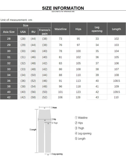 Summer Thin Men's Elastic Cotton Jeans Fashion Gray Comfortable Business Straight Casual Pants Brand Male Clothes Trousers