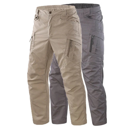 New Tactical 2-piece Set Pants Mens Outdoor Work Cargo Trousers Spring Summer Multi-pocket Waterproof Pant Training Hik Overalls