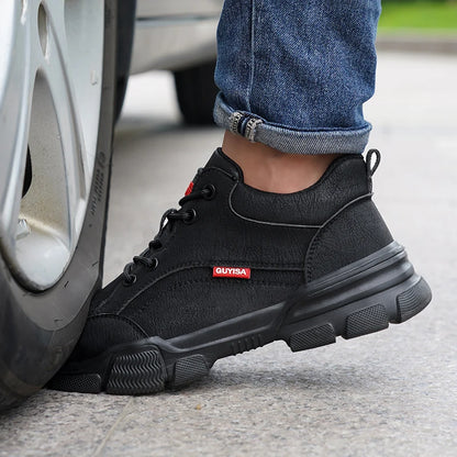 Waterproof Wrok Safety Shoes For Men Summer Breathable Indestructible Boots Non-slip Industrial Construction Shoes Male Footwear