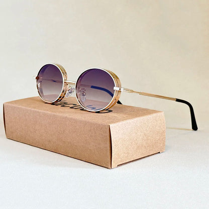 2025 Oval Sunglasses Women Trendy Retro Vintage Steampunk Sunglass Men Fashion Glasses Lentes De Sol Mujer Lunette Soleil Femme
