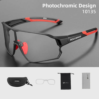 Photochromic Cycling Glasses UV400 Sunglasses Outdoor Sport Bicycle Eyewear MTB Racing Lightweight Flexible Goggles