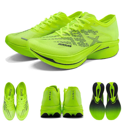 Carbon Plate Sports Shoes Marathon Professional Running Shoes Shock Absorbent Breathable Jogging Shoes Unisex 095