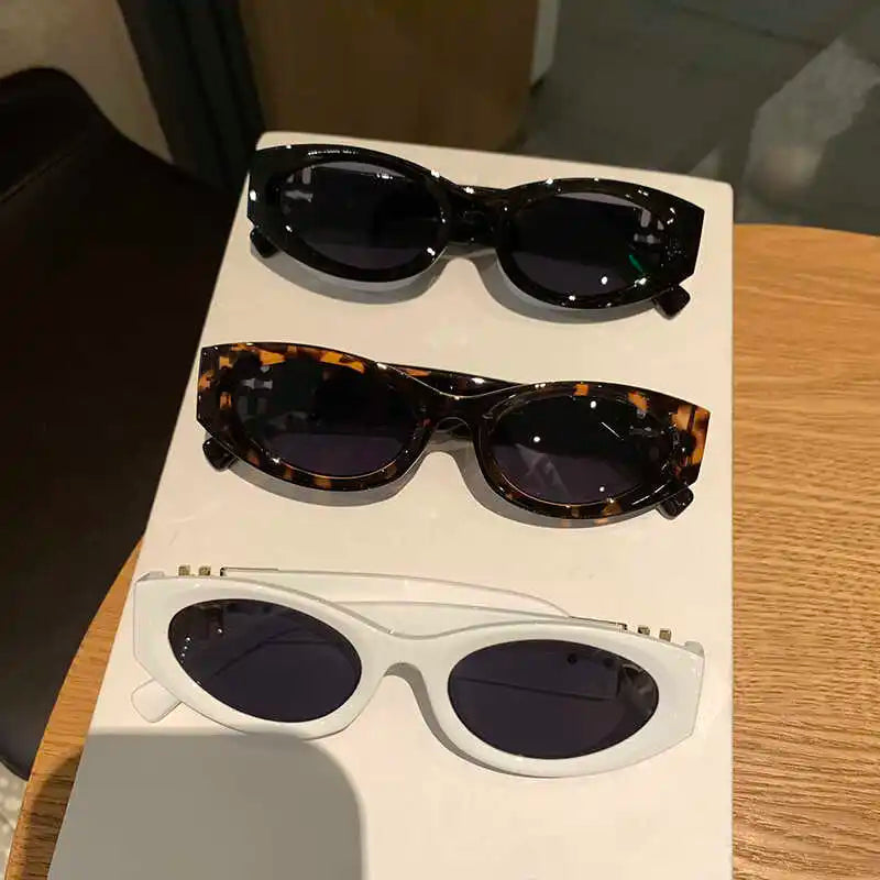 2025 New Fashion Small Frame Cat Eye Sunglasses Women Men Brand Design Luxury Sun Glasses Ladies Eyewears Oculos De Sol UV400