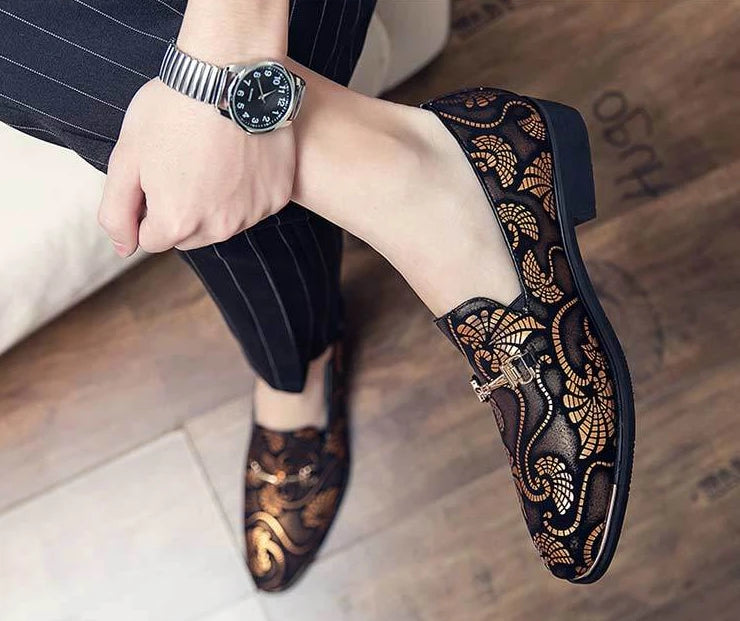With Tassels Loafers Office Leather Shoes for Men Platform Thick Sole Pointed Toe Man Casual Shoe High Quality Fashion Elegant