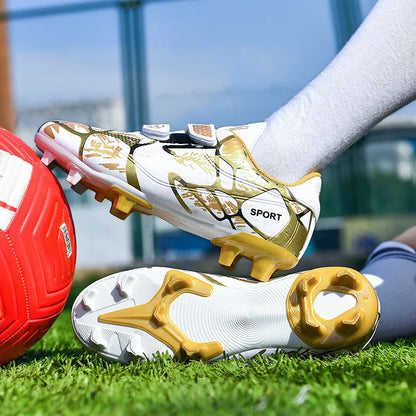 Professional Football Shoes Kids Futsal Sneakers Outdoor Low-cut Soccer Shoes Boys Lightweight Non-slip Children's Sports Shoes
