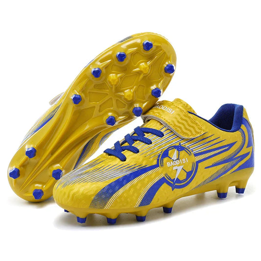 Kids Soccer Cleats Football Shoes AG/TF Studs Non Slip Wear Resistant Breathable Training Sneakers Children Boy Girl Match Boots