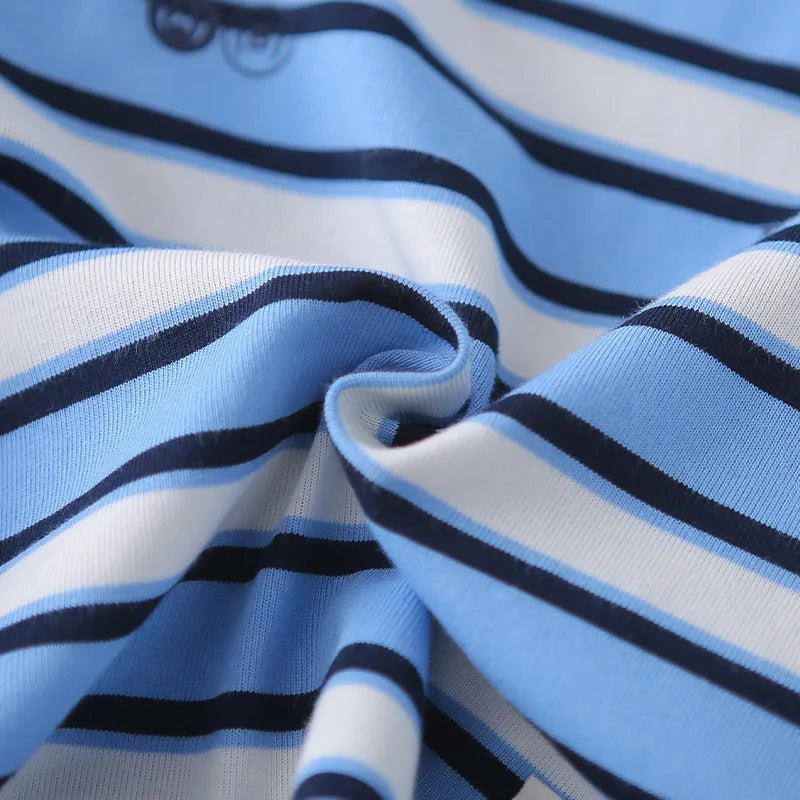 Summer Infant Boys Clothing For Children Casual Striped T-Shirt Shorts 2Pcs/Set Toddler Baby Girl Clothes Costume Kids Tracksuit