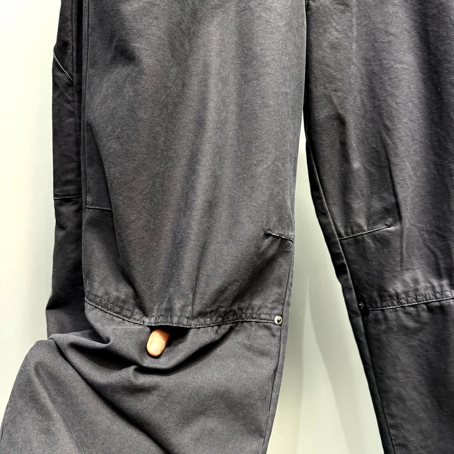 Mens Cargo Pants American Trendy Solid Black Cotton Heavyweight Wide Leg Loose Straight Streetwear Casual High Quality Pants
