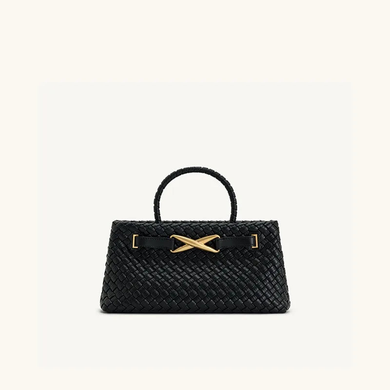 high-end light luxury style hand-woven handbag,fashionable and versatile,popular clutch for evening event and women's bag