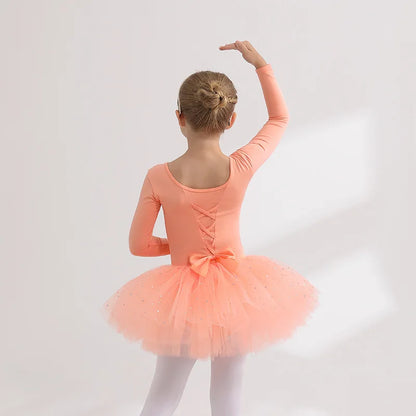 Children's Dance Costume Girl Dress Tutu Outfit Vestido Girls Clothes Ballet Leotard Robe Fille Summer Ballet Skirt Baby Dresses