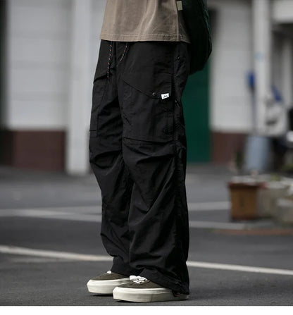Spring Summer Korean Outdoor Functional Waterproof Cargo Pants For Men Clothing Harajuku Joggers Casual Breathable Pants Male