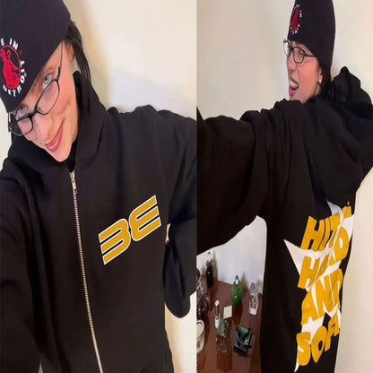 Hit Me Hard and Soft 2025 Tour Zipper Hoodies Men Women Harajuku Pullovers Fashion Hip Hop Zip Up Sweatshirts Jackets Fans Gift