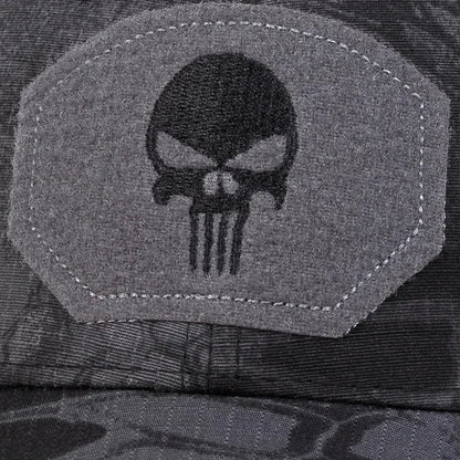 2025 NEW Skull Embroidered Top with Patch Breathable Baseball Caps Spring and Autumn Outdoor Adjustable Casual Hat Sunscreen Hat