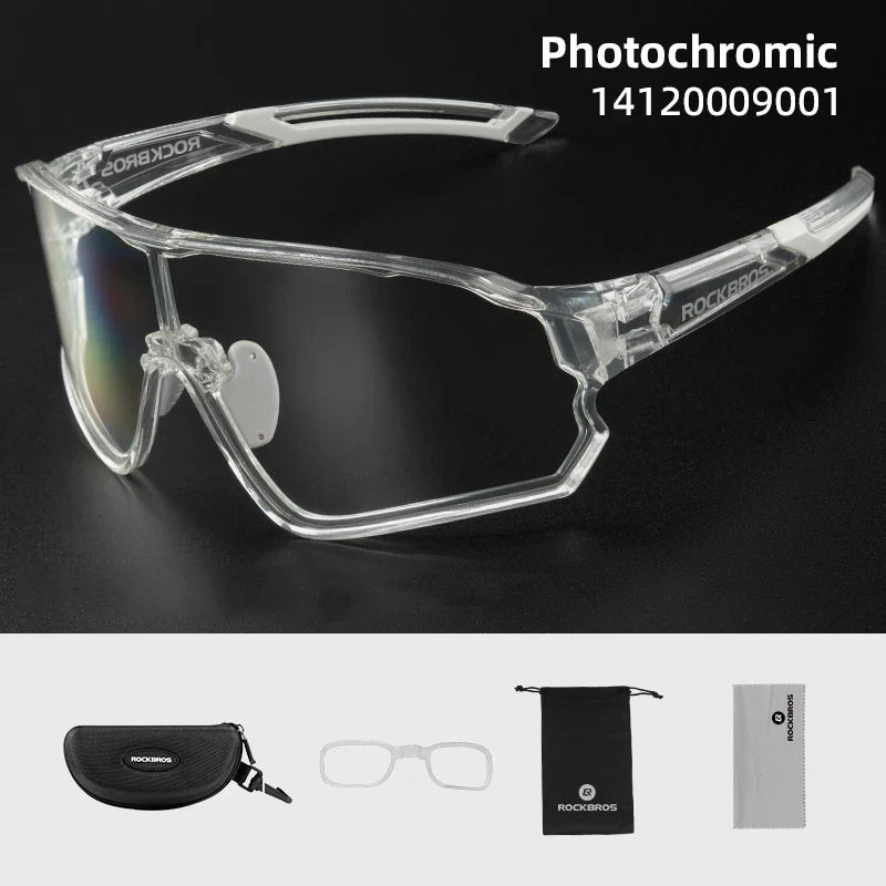 Photochromic Cycling Glasses Outdoor Sports UV400 Goggles Sunglasses Bicycle Sports Eyewear Running Fishing Glasses