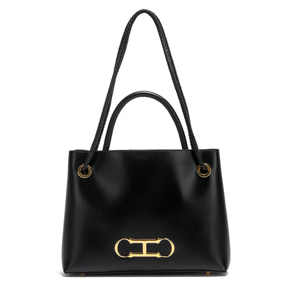 Women's handbag 2026 autumn new black minimalist tote bag dual-use commuting women's bag