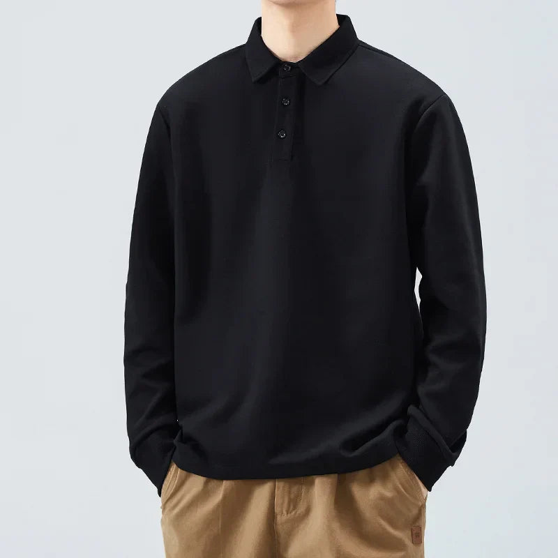 Plus Size Men Long Sleeve Polo Shirts Autumn Winter Polos 1XL-7XL 110-175kg Loose Oversized Tops Big Size Men Clothing 남자 폴로 셔츠